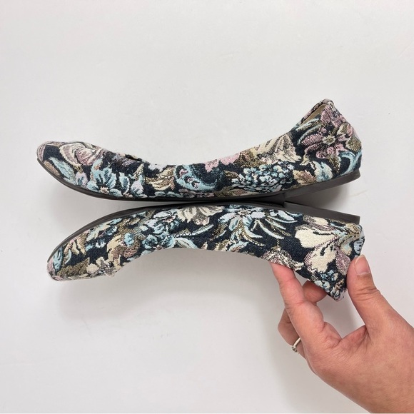 Lucky Brand Emmie Ballet Flats Shady Spruce Scala Rose Moroccan Women’s size 9 - Picture 6 of 8